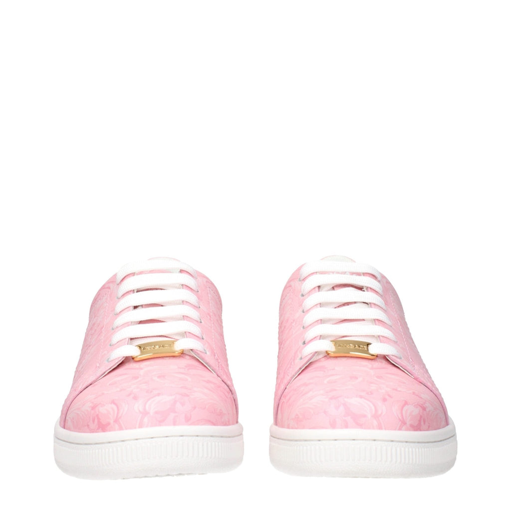 Versace Pink Leather Sneakers - Beyzy Store - Versace