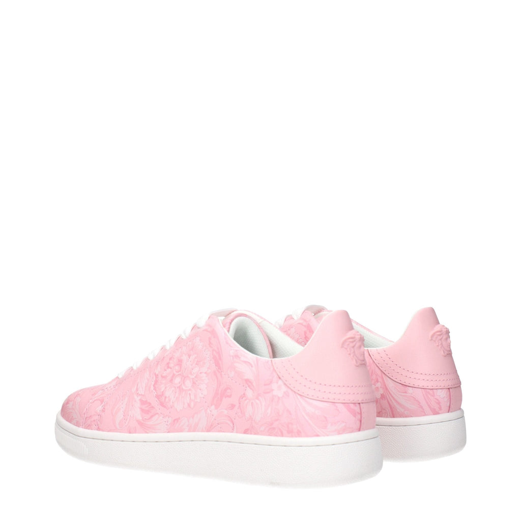 Versace Pink Leather Sneakers - Beyzy Store - Versace
