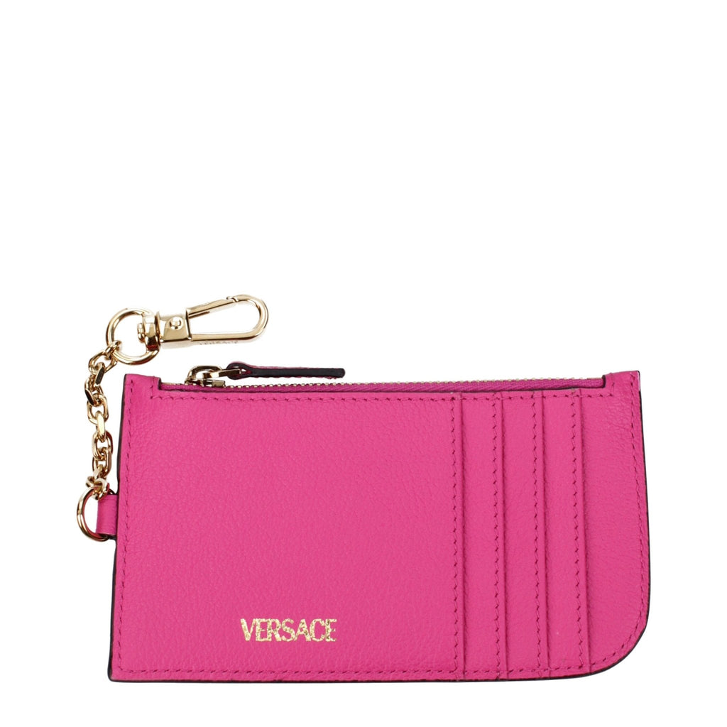 Versace Pink Leather Wallet - Beyzy Store - Versace