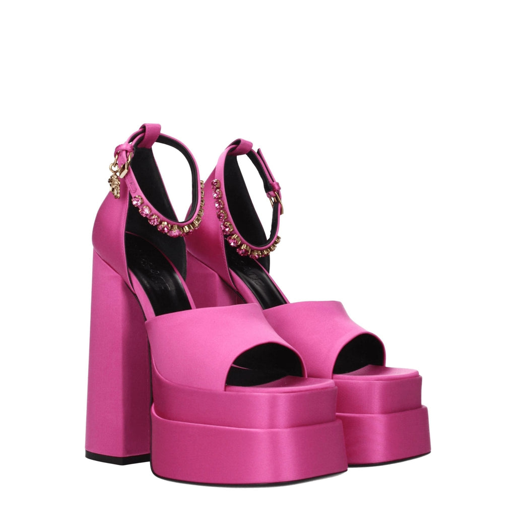 Versace Pink Satin Sandal - Beyzy Store - Versace