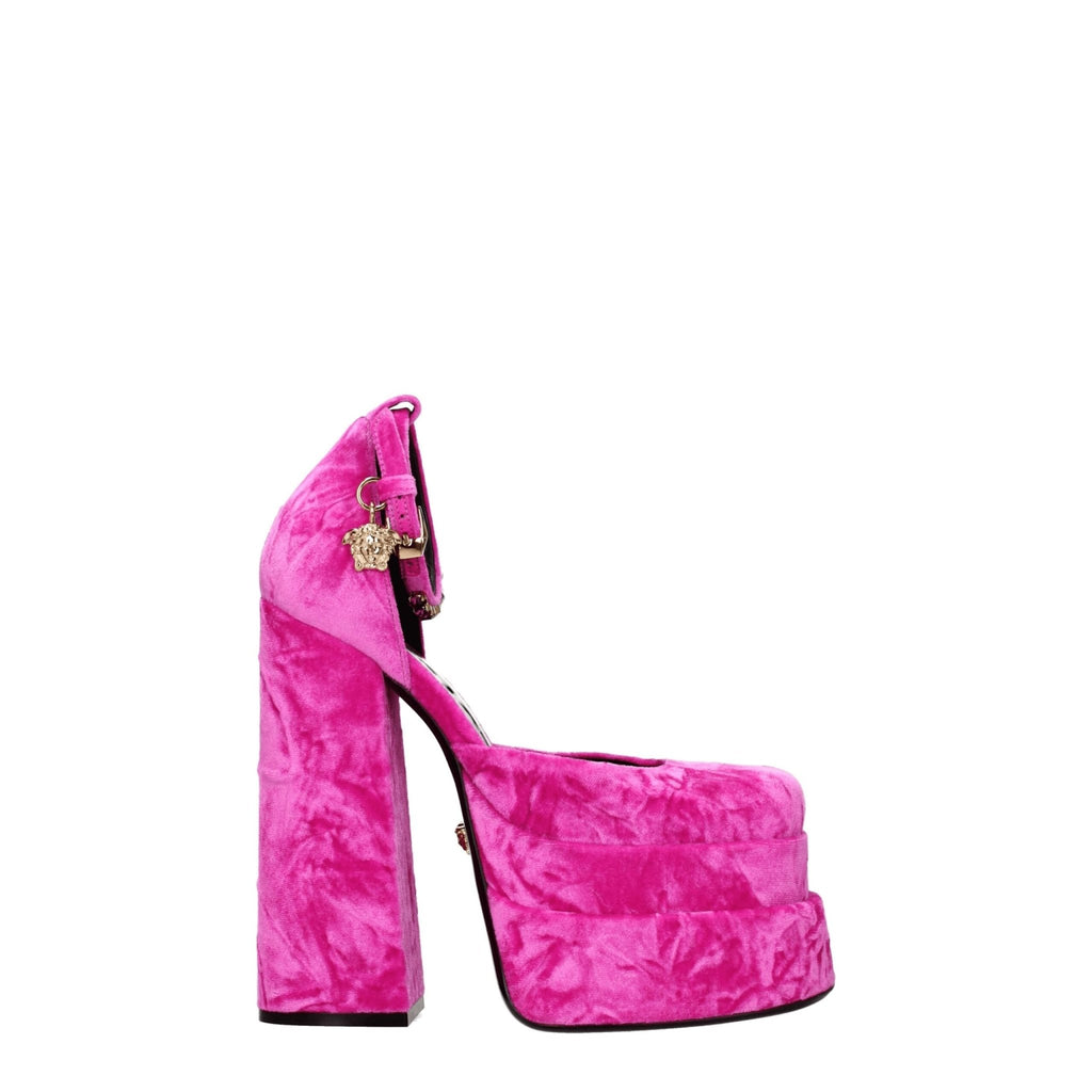 Versace Pink Velvet Sandal - Beyzy Store - Versace