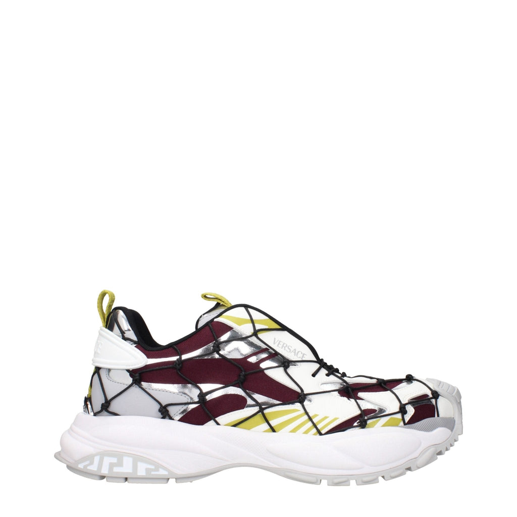 Versace Red Fabric Athletic Sneakers - Beyzy Store - Versace
