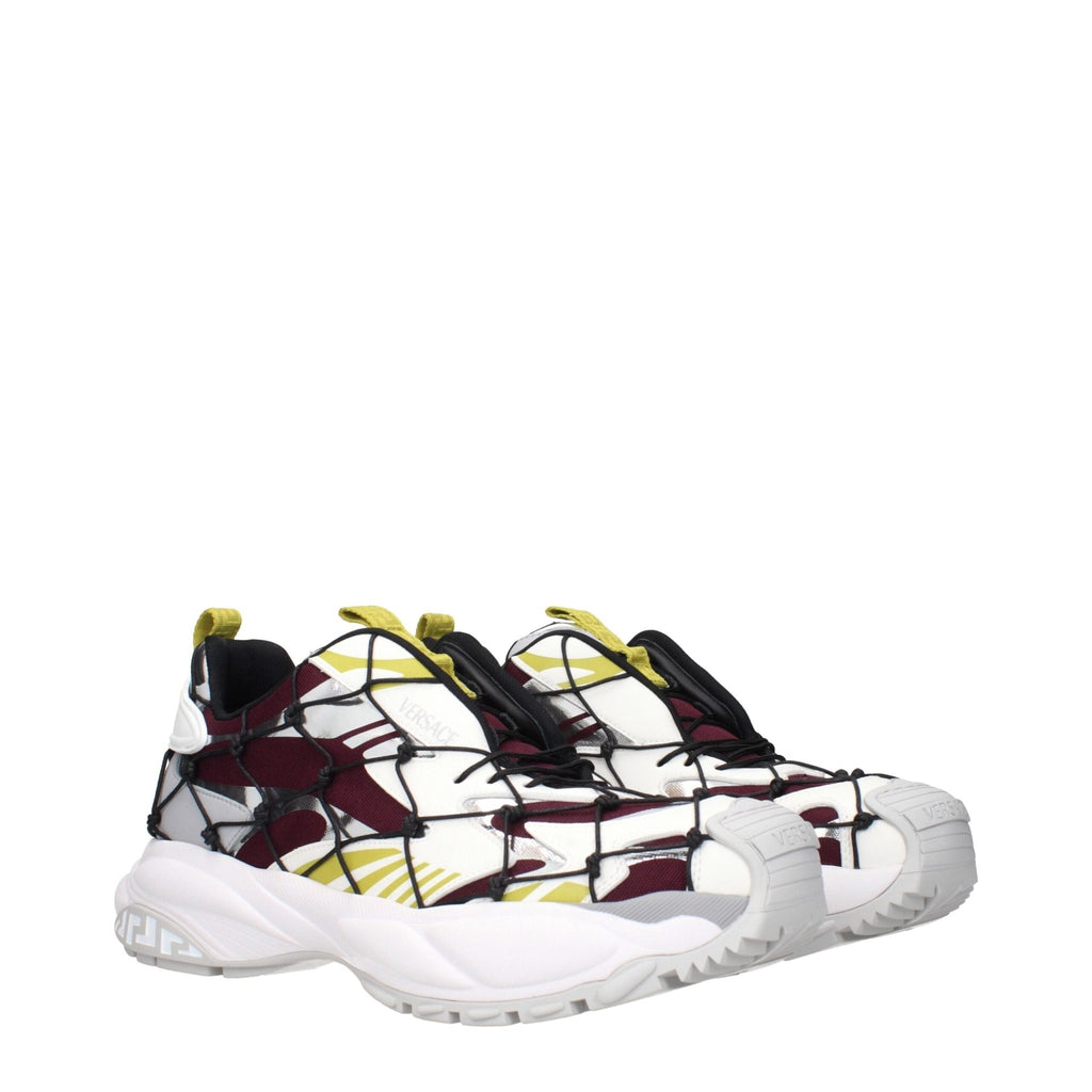 Versace Red Fabric Athletic Sneakers - Beyzy Store - Versace