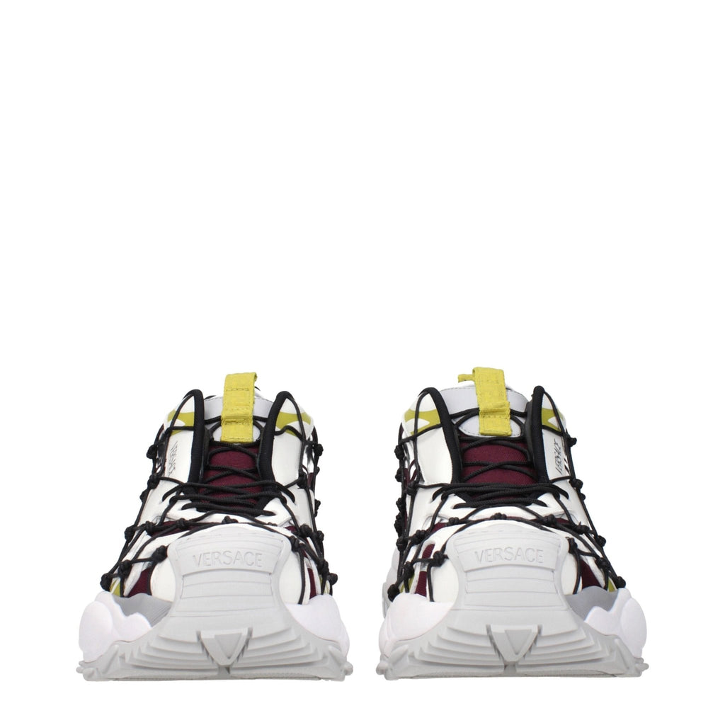 Versace Red Fabric Athletic Sneakers - Beyzy Store - Versace