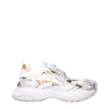 Versace White Fabric Athletic Sneakers - Beyzy Store - Versace
