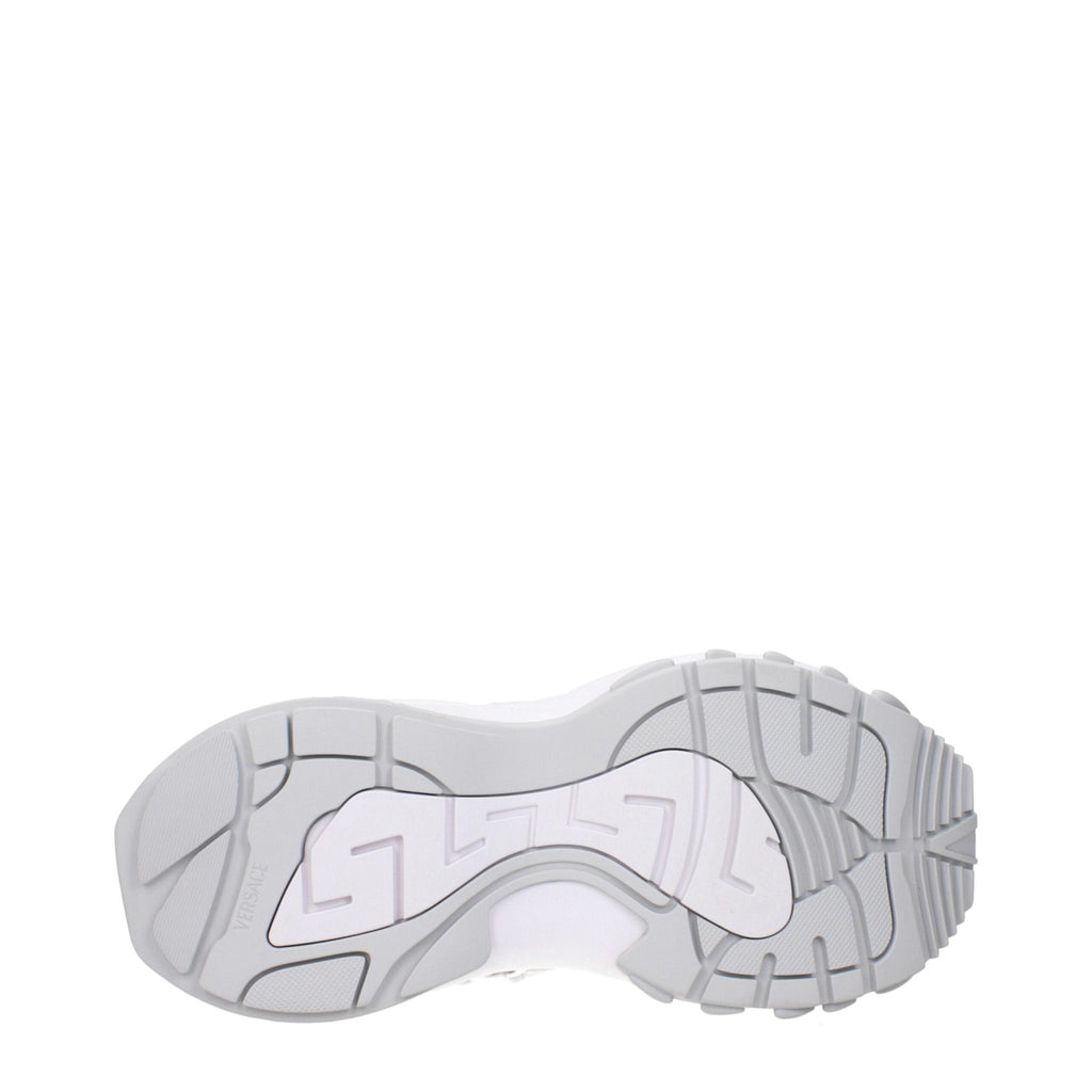 Versace White Fabric Chunky Sneakers - Beyzy Store - Versace
