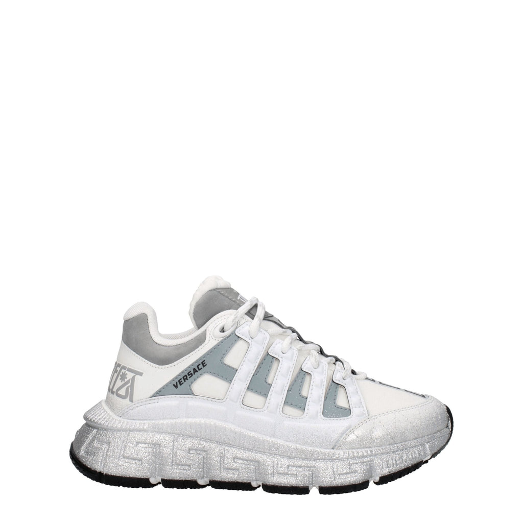 Versace White Fabric Sneakers - Beyzy Store - Versace