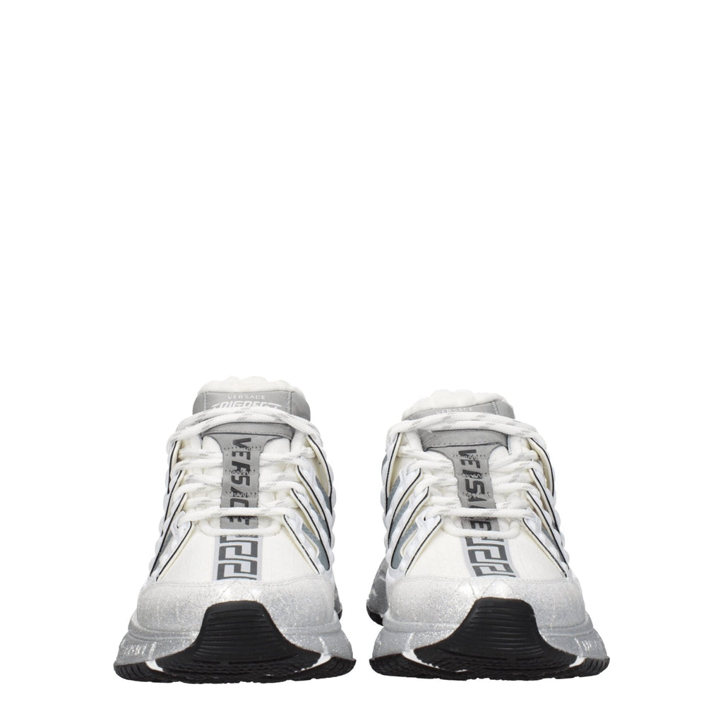 Versace White Fabric Sneakers - Beyzy Store - Versace
