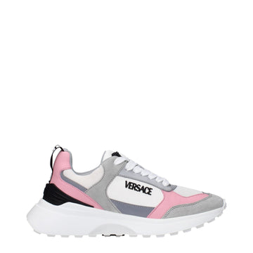 Versace White Fabric Sneakers - Beyzy Store - Versace