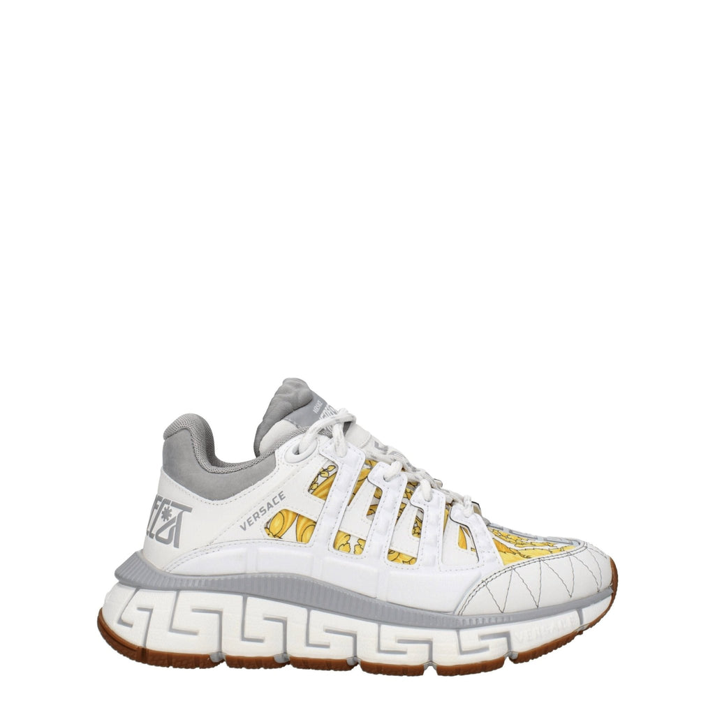 Versace White Fabric Sneakers - Beyzy Store - Versace