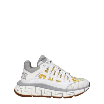Versace White Fabric Sneakers - Beyzy Store - Versace