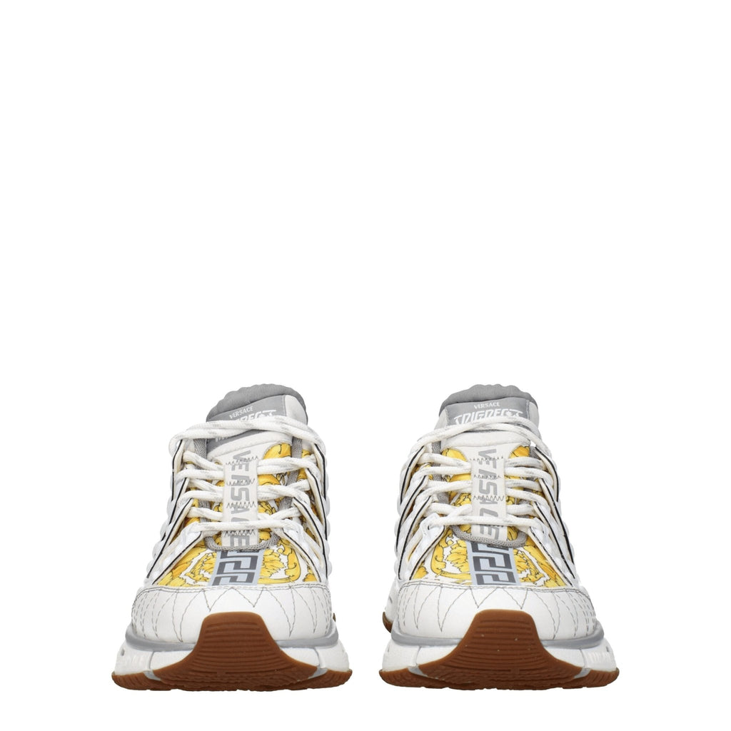 Versace White Fabric Sneakers - Beyzy Store - Versace