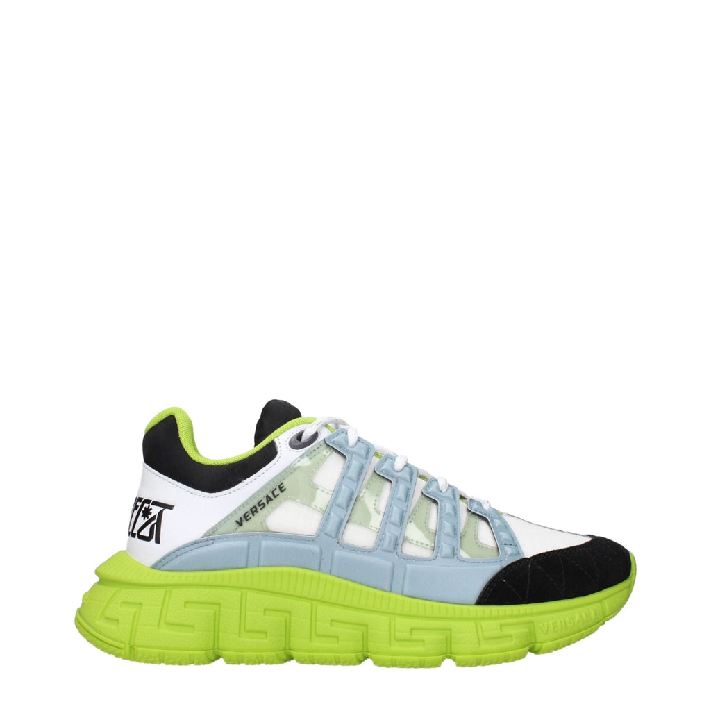 Versace White Fabric Sneakers - Beyzy Store - Versace