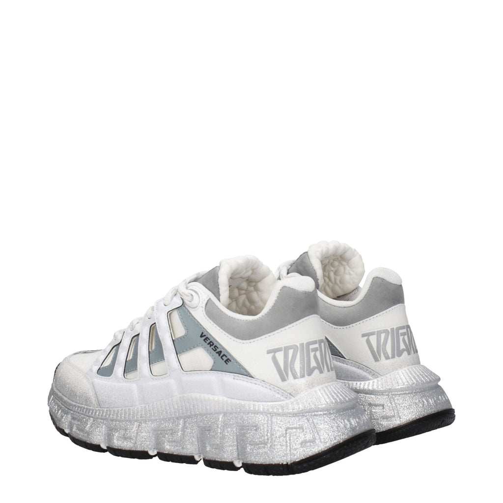 Versace White Fabric Sneakers - Beyzy Store - Versace