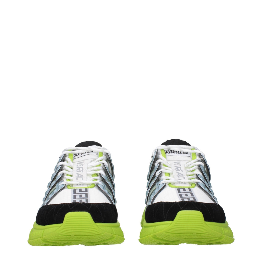 Versace White Fabric Sneakers - Beyzy Store - Versace