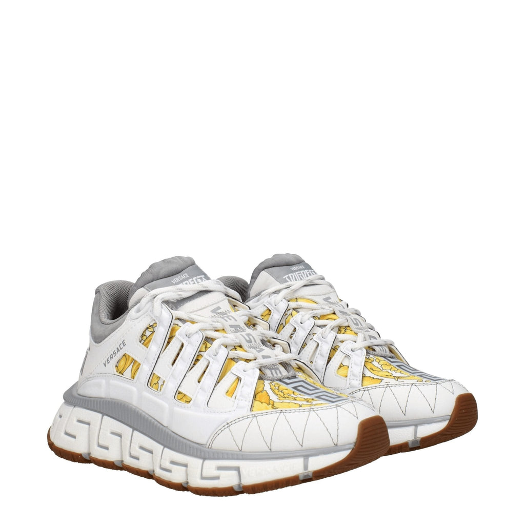 Versace White Fabric Sneakers - Beyzy Store - Versace