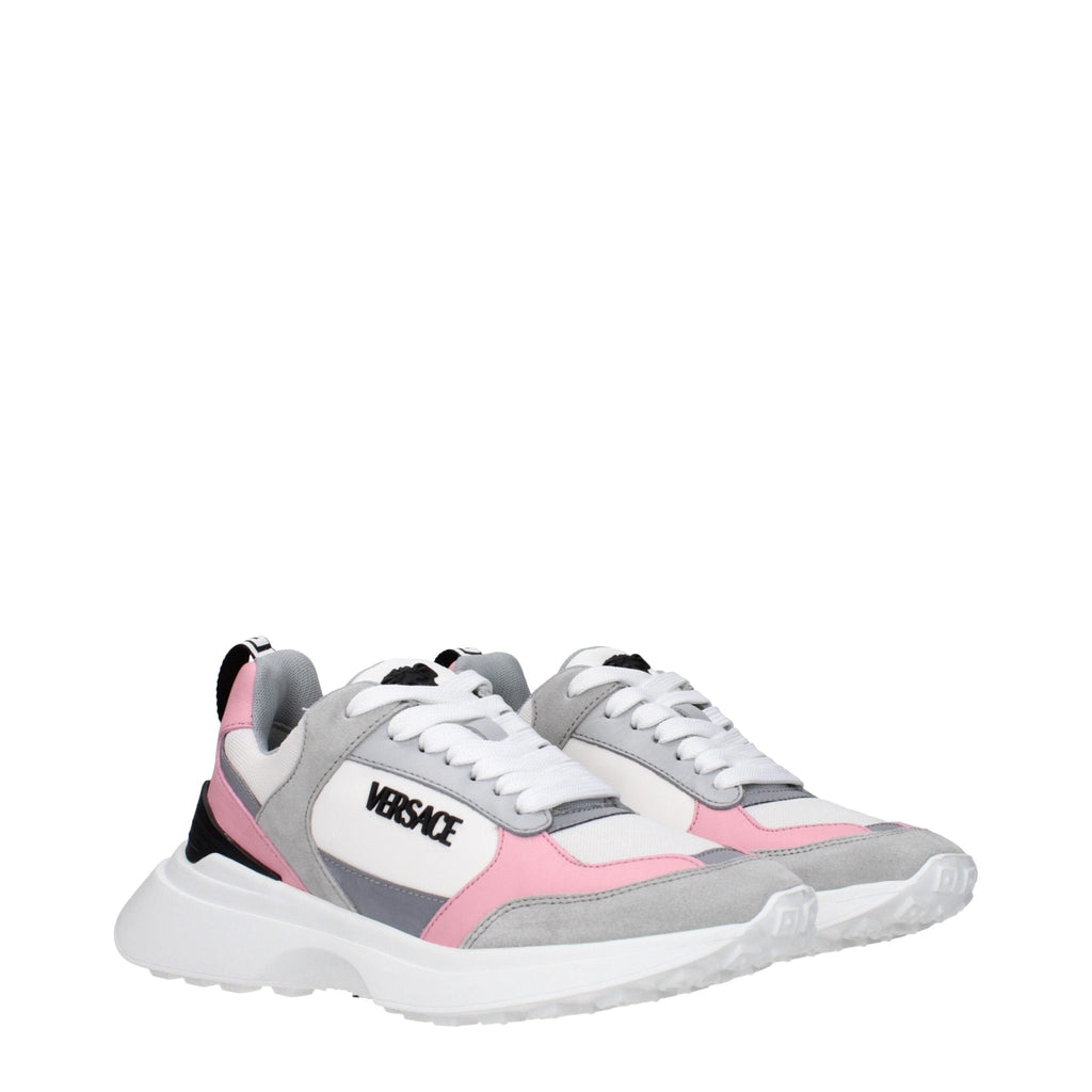 Versace White Fabric Sneakers - Beyzy Store - Versace