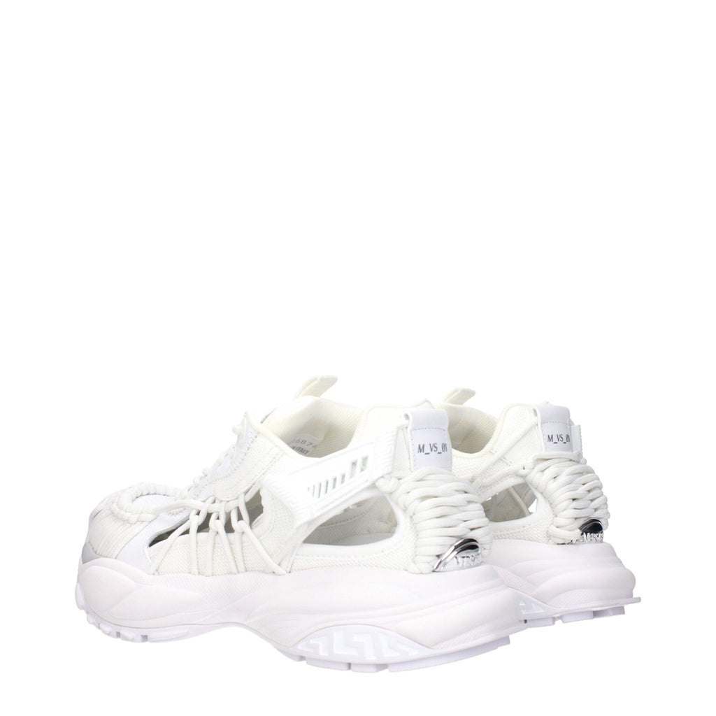 Versace White Leather Low Tops - Beyzy Store - Versace