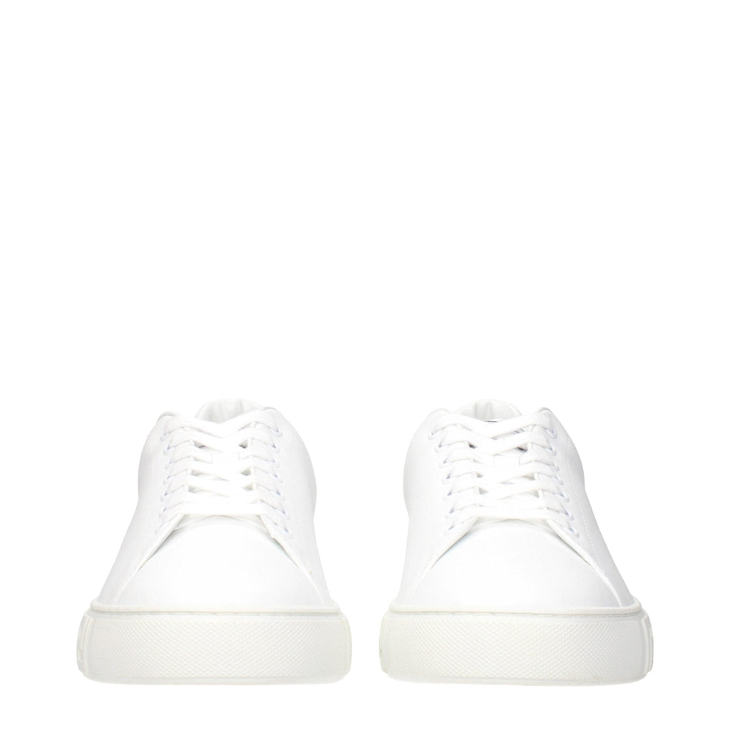 Versace White Leather Low Tops - Beyzy Store - Versace