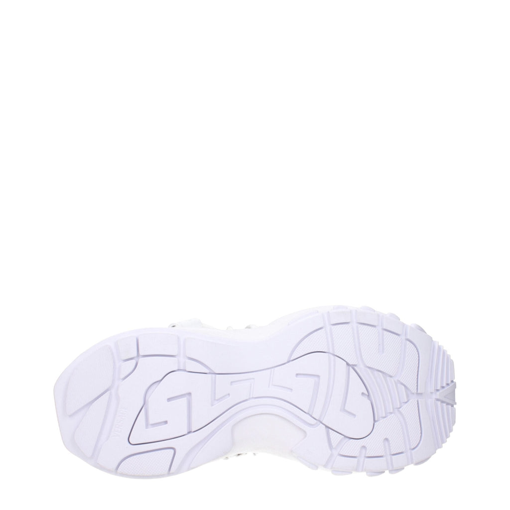 Versace White Leather Low Tops - Beyzy Store - Versace
