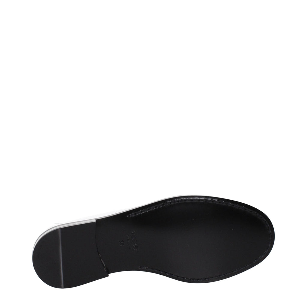 Versace White Leather Slip - On Loafers - Beyzy Store - Versace