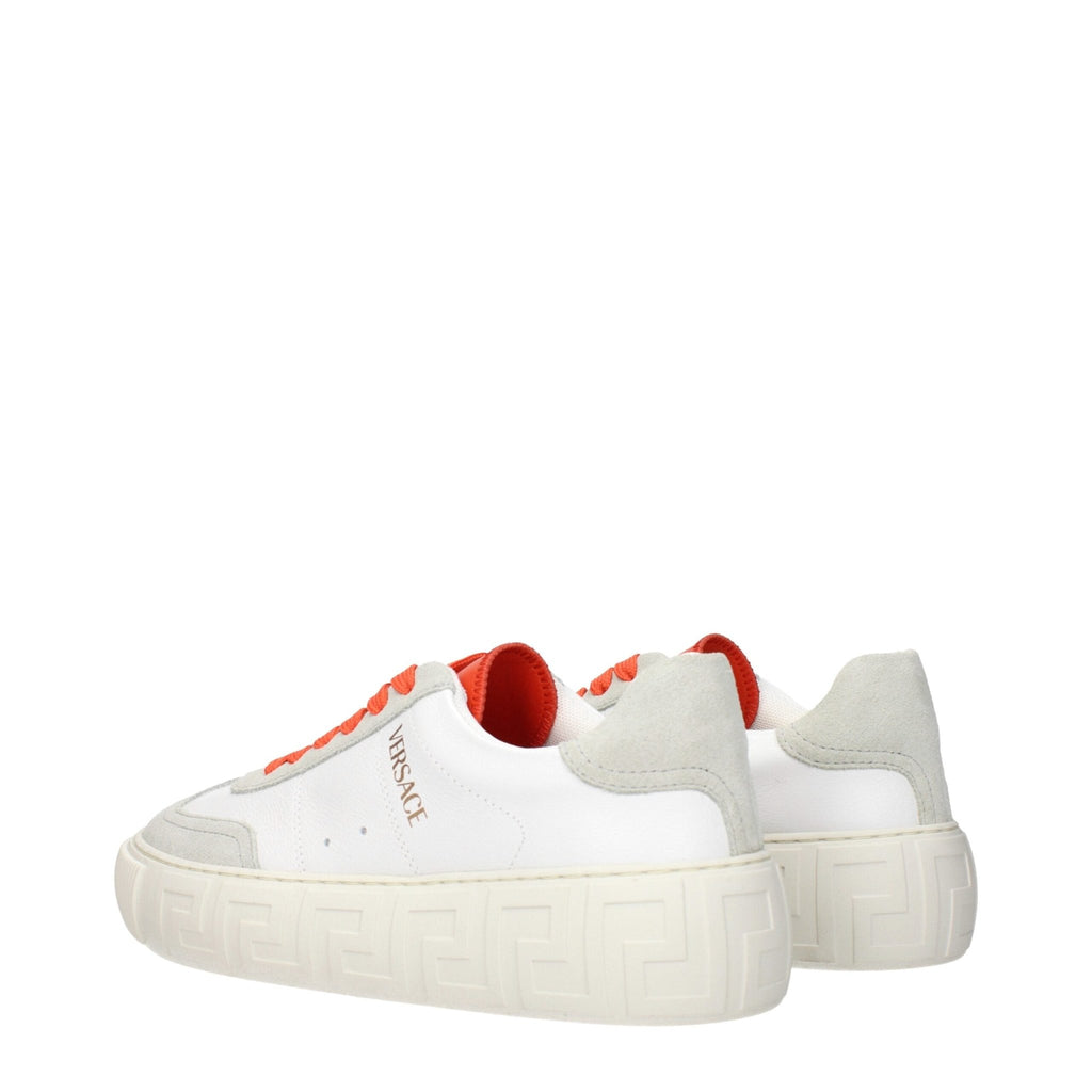 Versace White Leather Sneakers - Beyzy Store - Versace