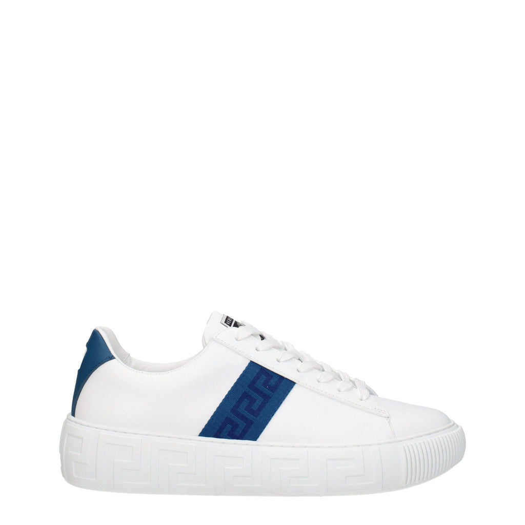 Versace White Leather Sneakers - Beyzy Store - Versace