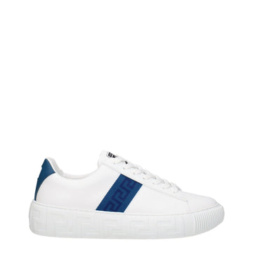 Versace White Leather Sneakers - Beyzy Store - Versace