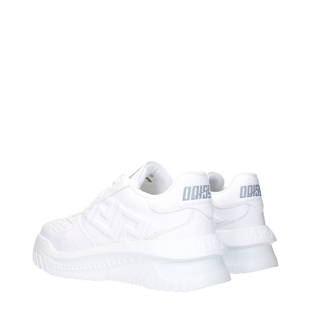Versace White Leather Sneakers - Beyzy Store - Versace