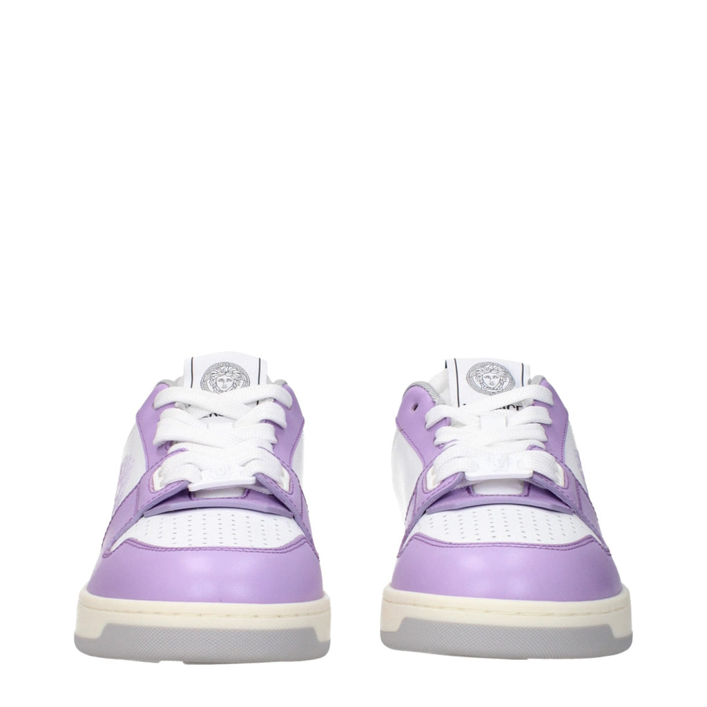 Versace White Leather Sneakers - Beyzy Store - Versace