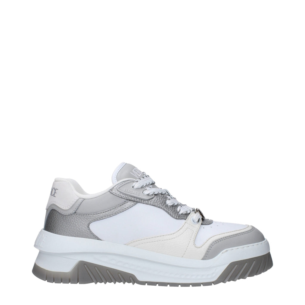 Versace White Leather Sneakers - Beyzy Store - Versace
