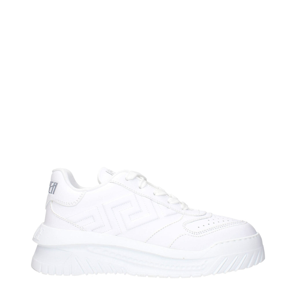 Versace White Leather Sneakers - Beyzy Store - Versace