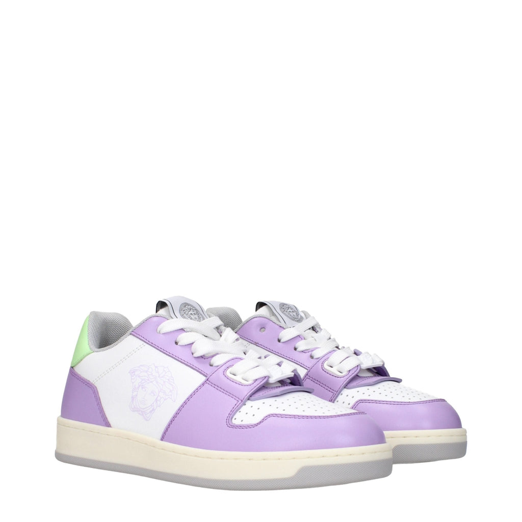 Versace White Leather Sneakers - Beyzy Store - Versace