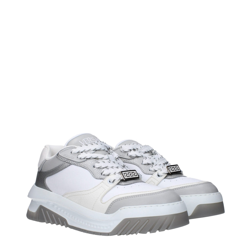 Versace White Leather Sneakers - Beyzy Store - Versace