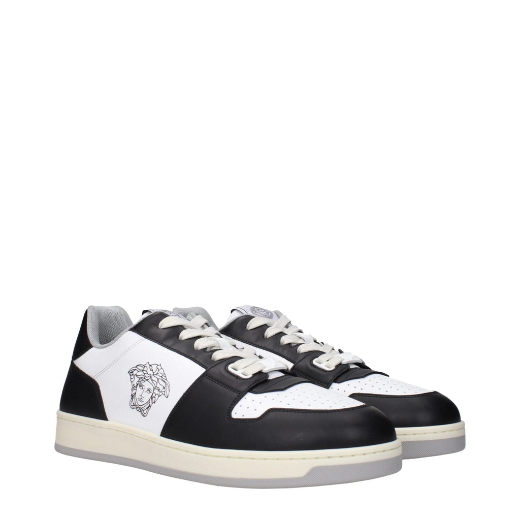 Versace White Leather Sneakers - Beyzy Store - Versace
