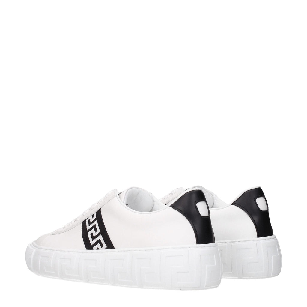 Versace White Leather Sneakers - Beyzy Store - Versace