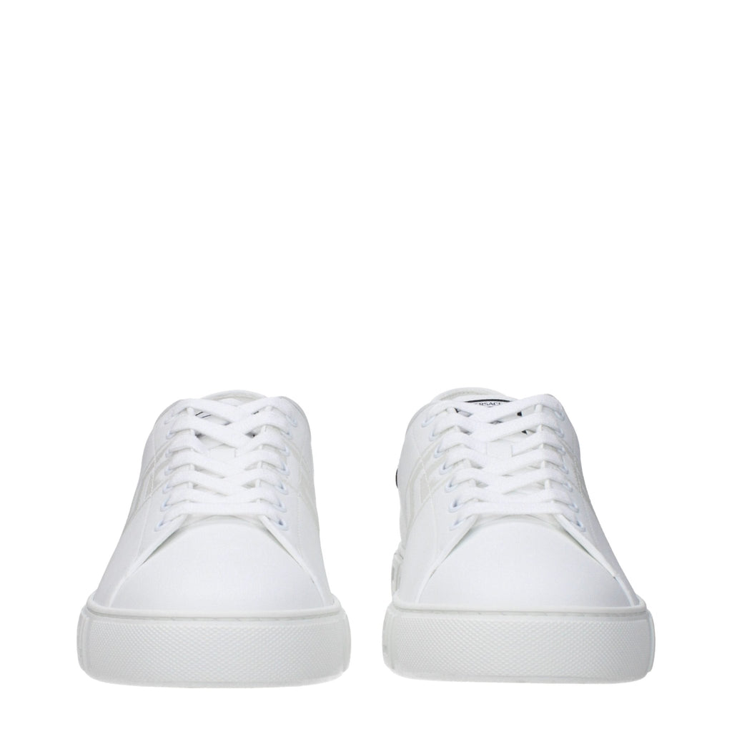 Versace White Leather Sneakers - Beyzy Store - Versace