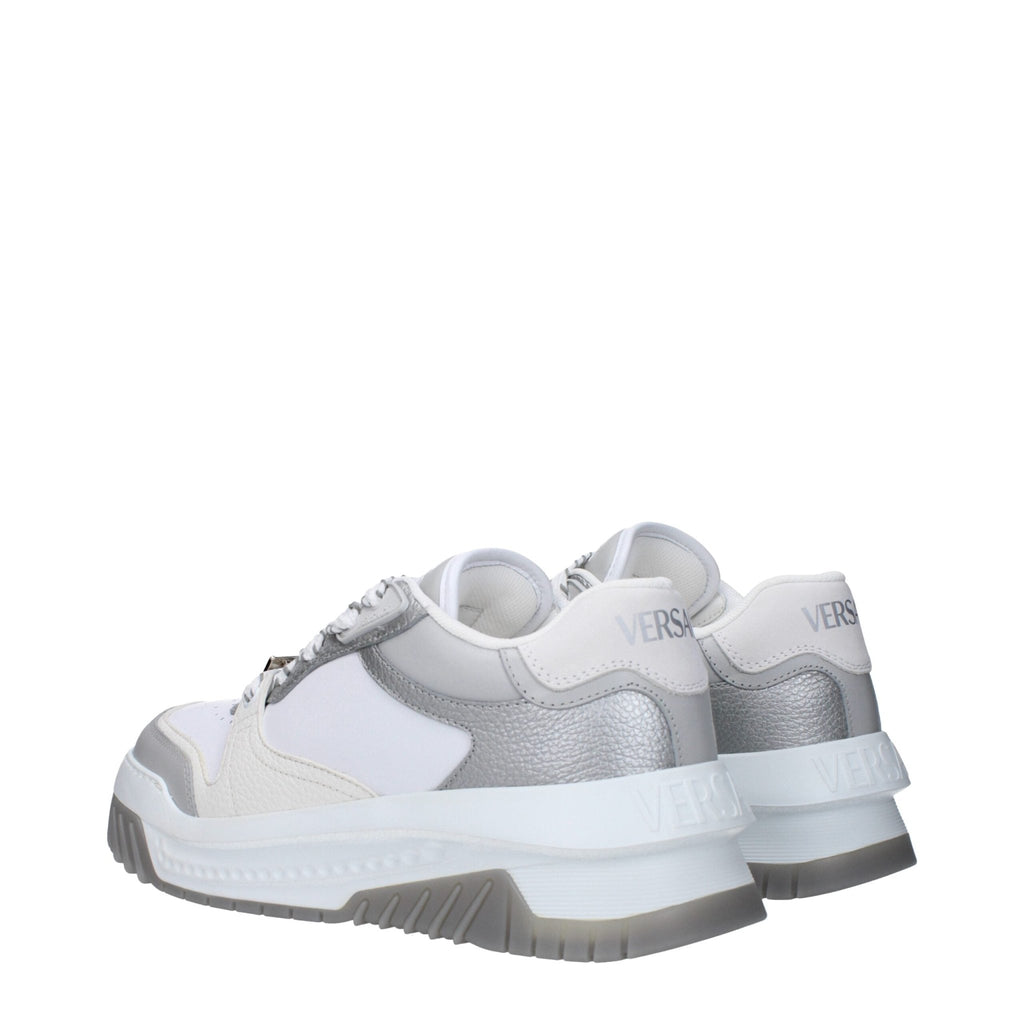Versace White Leather Sneakers - Beyzy Store - Versace