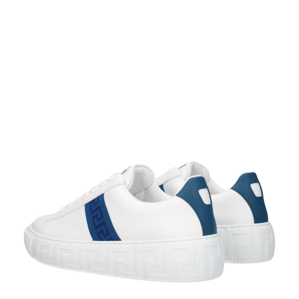 Versace White Leather Sneakers - Beyzy Store - Versace