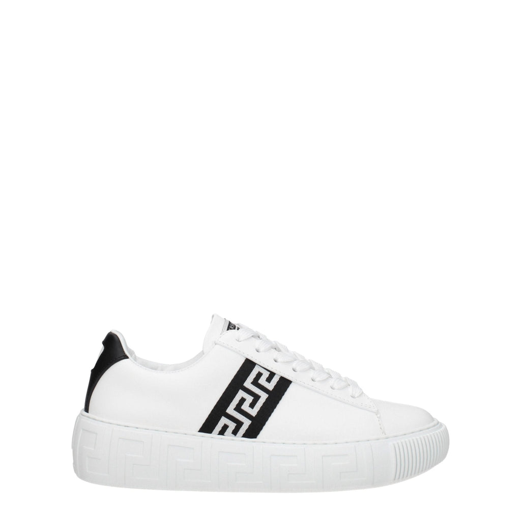 Versace White Leather Sneakers - Beyzy Store - Versace