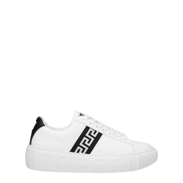 Versace White Leather Sneakers - Beyzy Store - Versace