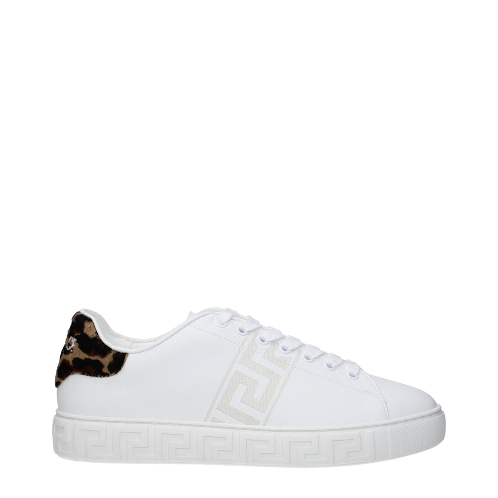 Versace White Leather Sneakers - Beyzy Store - Versace
