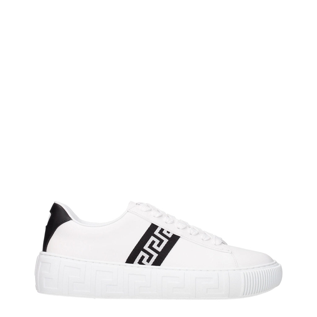 Versace White Leather Sneakers - Beyzy Store - Versace