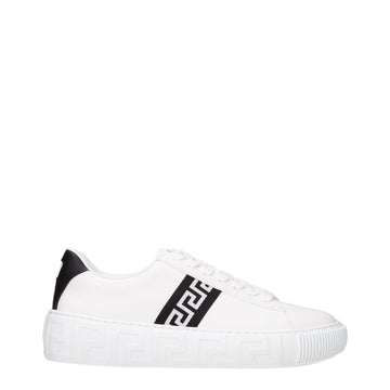 Versace White Leather Sneakers - Beyzy Store - Versace