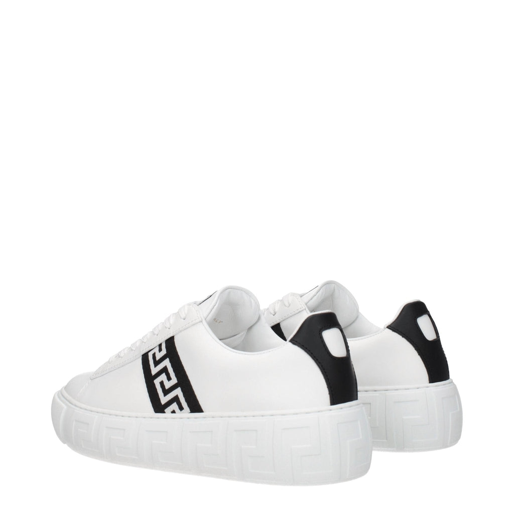 Versace White Leather Sneakers - Beyzy Store - Versace